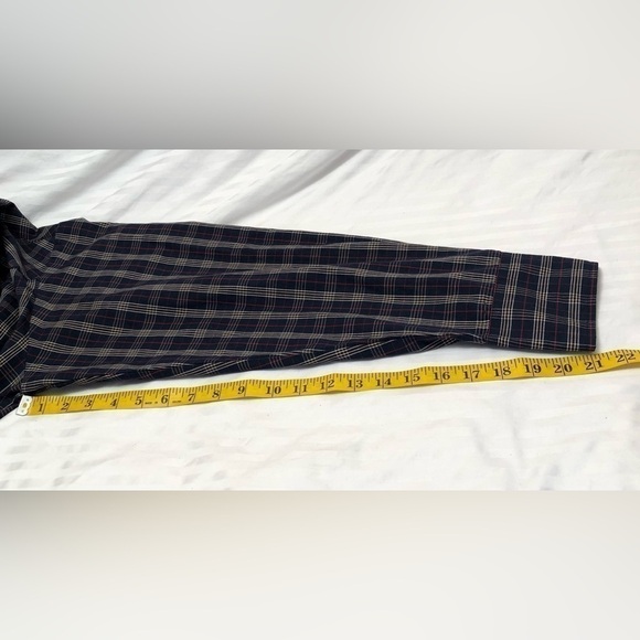 Roper Gold Collection Blue White Red Plaid Pearl Snap Button Mens Shirt Large - Picture 13 of 16